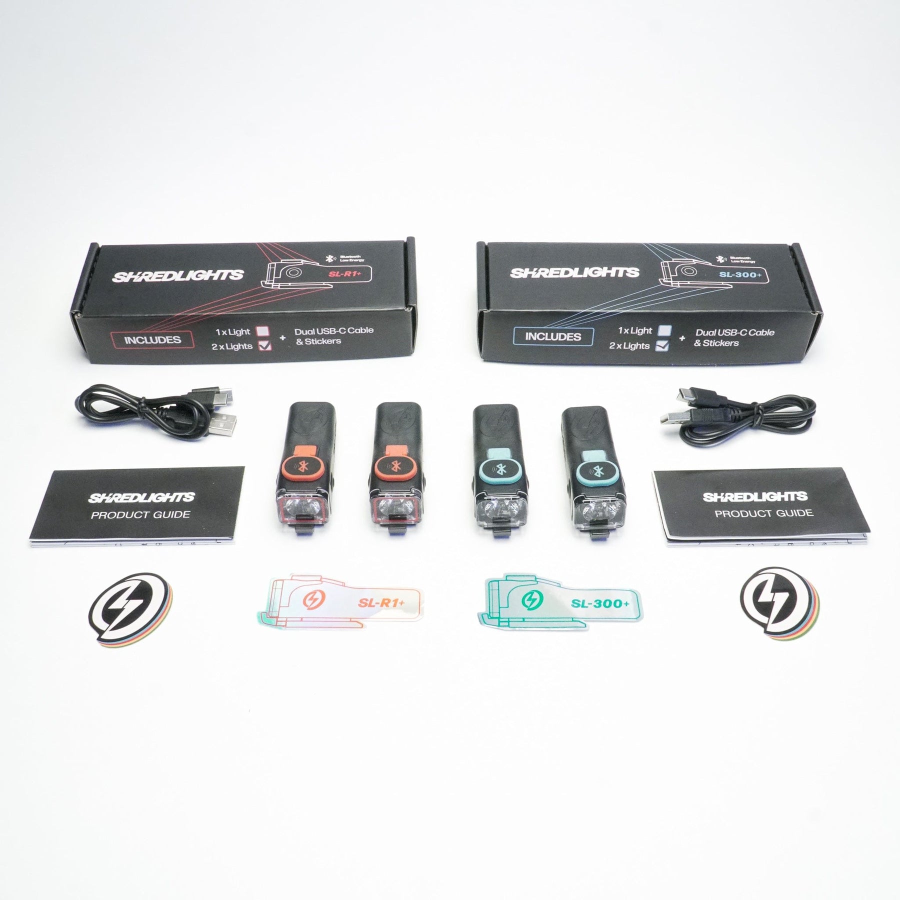 SL-300+ Headlights & SL-R1+ Brake Lights Skateboard Bundle