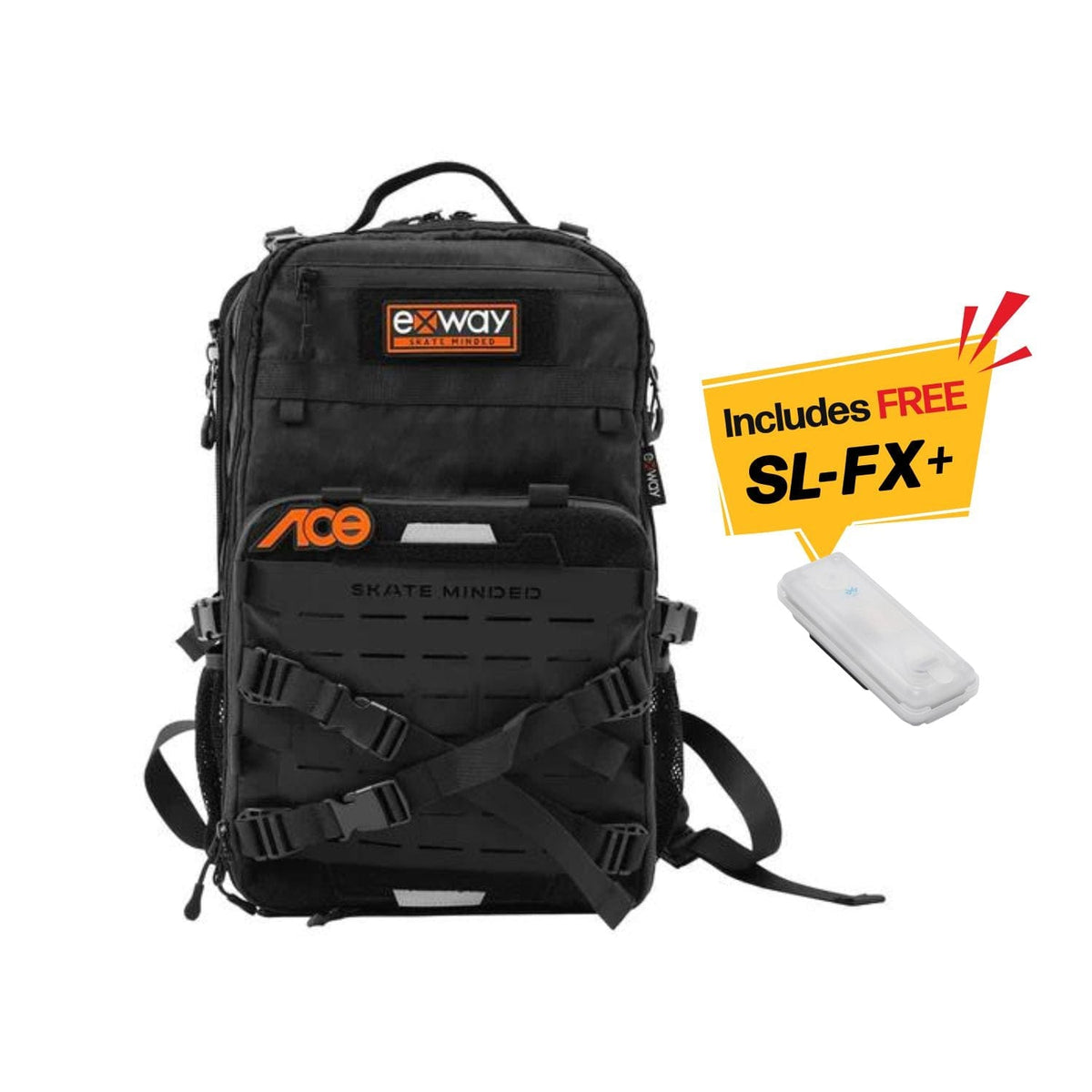 Skateboard Backpack + FREE SL-FX+ Bundle