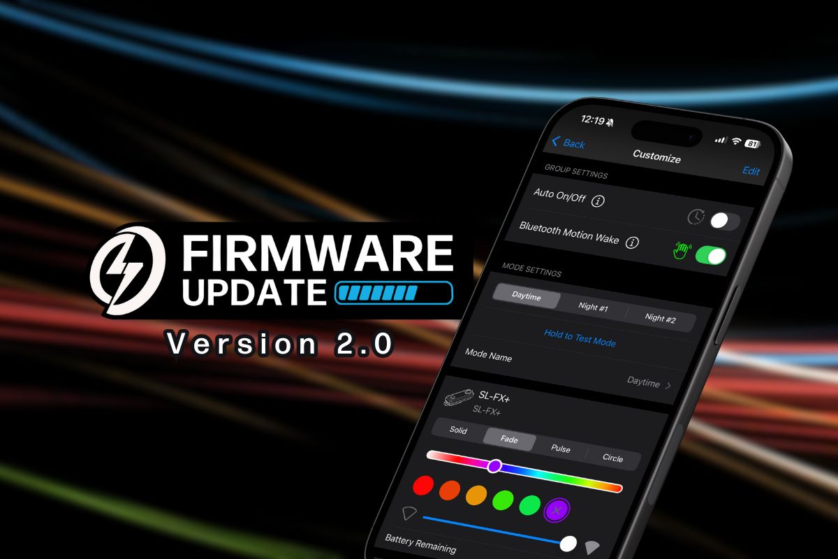 ShredLights 2.0 Firmware: More Battery & Control